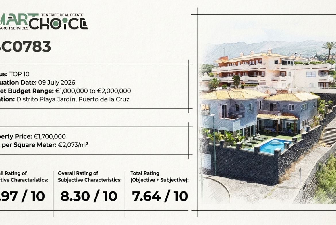 Villa near Playa Jardín, Puerto de la Cruz. Top 10